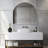 Frameless Arched Mirror Short