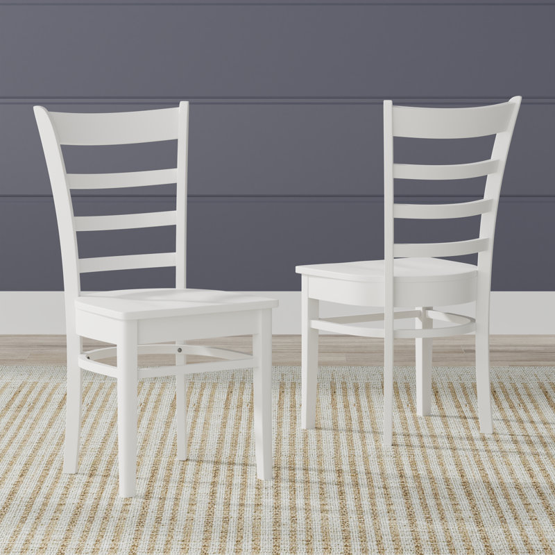 Ercan   17.72'' H Solid Wood Side Chair, White