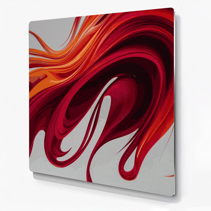 Gradient Abstract 8 Gray Metal Wall Art, 8" H x 8" W