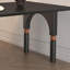 Bureau en bois noir semi-circulaire-2099268892
