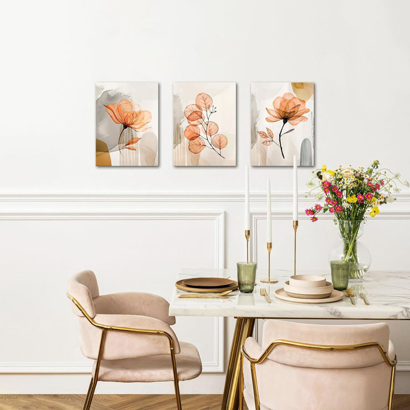 3 Piece Wrapped Canvas Wall Art