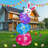 Easter Bunny with Eggs Inflatable