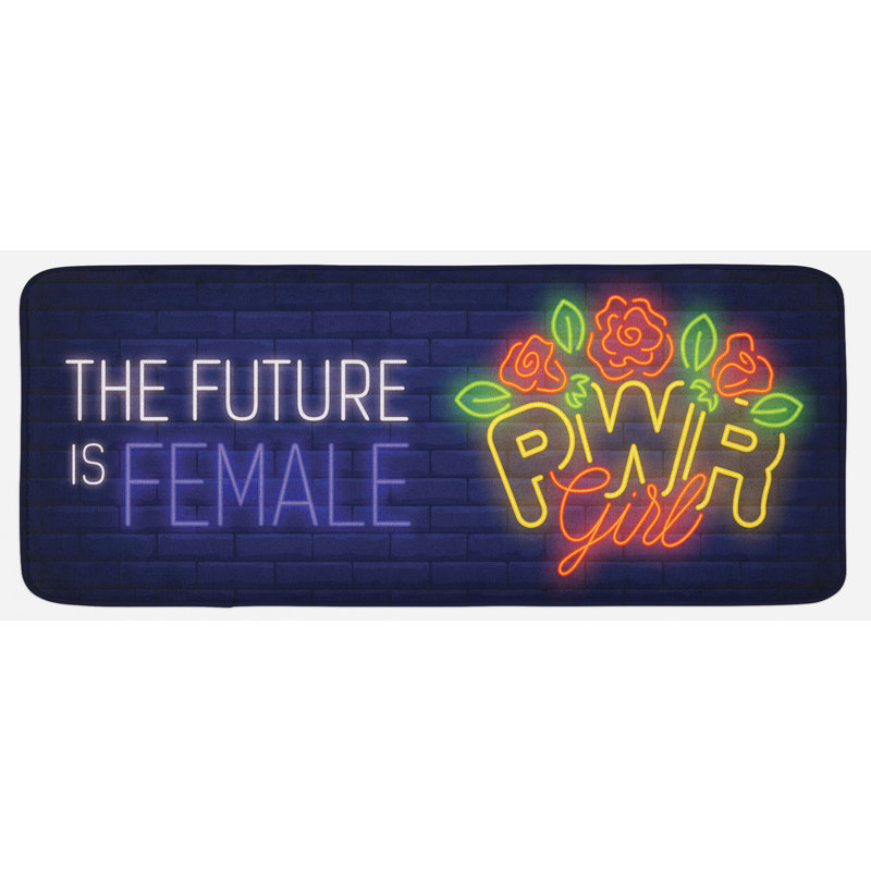 Tapis de cuisine Girl Slogan