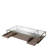 Roxton Glass Top Single Coffee Table