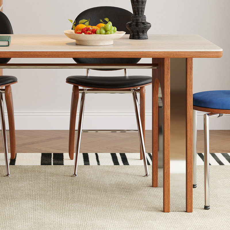 Beautiful And Practical Rectangular Dining Table, 29.92”H x 70.86”L x 31.49”W