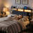 Upholstered Storage Bed Frame with RGB LED Lights & Charging Station, Smart Platform Bed No Box Spring Needed-987994092