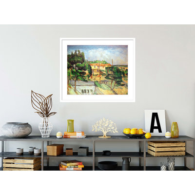 «Viaduct at Estaque» par Paul Cézanne, impression giclée sur cadre