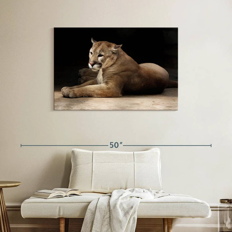Brampt Lounging Puma, 26" H x 39" W