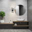 Éclairage pour salle de bain 4 lumières à intensité variable noir mat Aishpreet