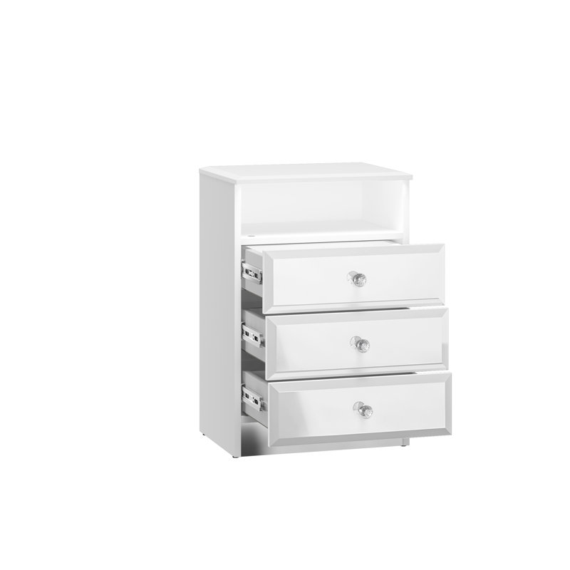 Poe 45cm W Manufactured Wood Bedside Table