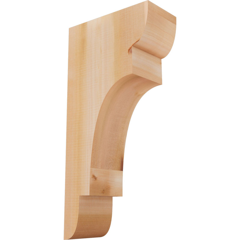 New Brighton Corbel, H 24 po x l 5,5 po x P 12 po, Cèdre rouge, Lisse