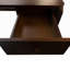 Bureau brun en bois massif avec tiroirs, bureau classique en bois massif pour bureau, bureau