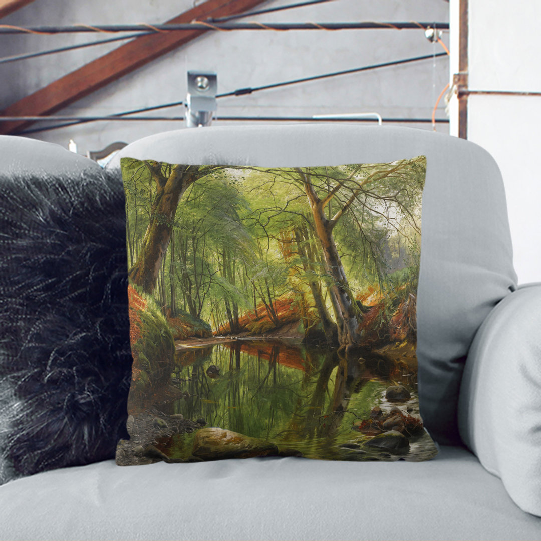 A Woodland Stream Scatter Cushion