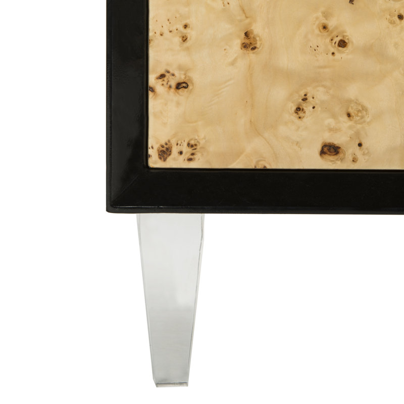 Anıl 64.96'' Sideboard, Bulwood/Black Lacquer