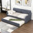 Basiliki Twin Size Upholstered Daybed with Trundle and USB Charging Design-1576478540