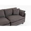 Canapé modulaire moderne en chenille 2 places avec méridienne