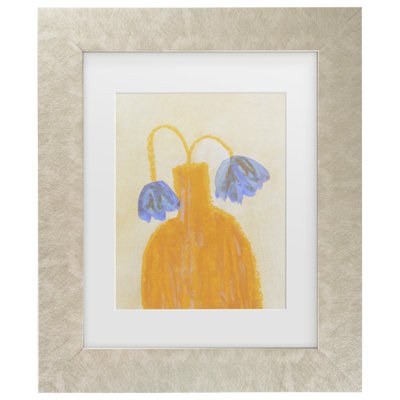 Bolog Alisa Galitsyna  Still Life With A Vase And Two Flowers Matted Framed Art