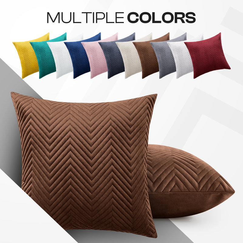 Square Cushion Cover, Coffee