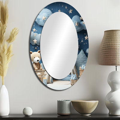 Miroir mural ovale pour enfant