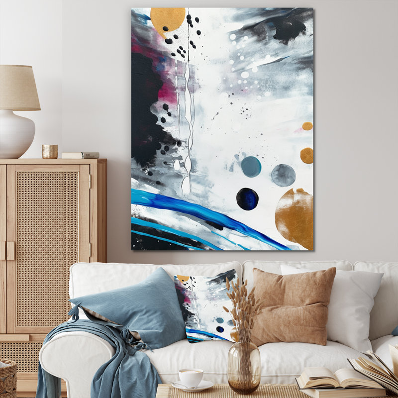 Découverte de la magie de Boho I - art mural abstrait sur toile, H 20 po x l 12 po x P 1 po, Toile tendue