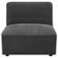Fauteuil rembourré Benedic gris anthracite foncé-1573356900