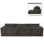 Canapé modulaire rembourré en L 3 pièces avec deux coussins Classic-1262529630-1262529625