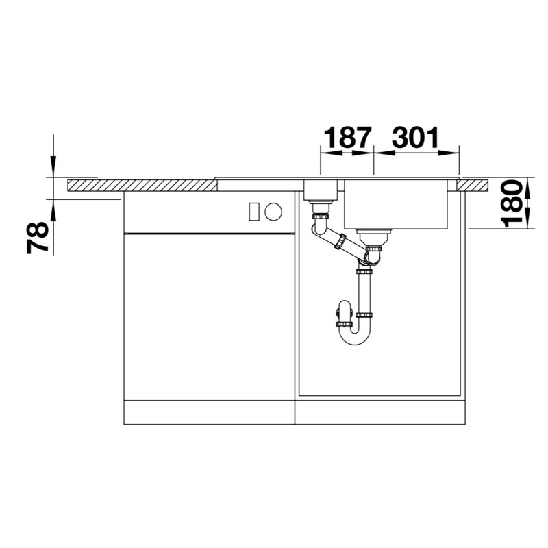 Favos 1.5 Bowl Inset Kitchen Sink, Jasmin