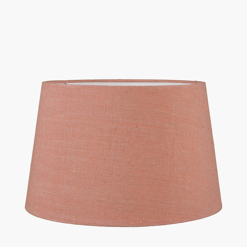 40cm Cotton Empire Lamp Shade, 26cm H x 40cm W x 40cm D, Apple Pink