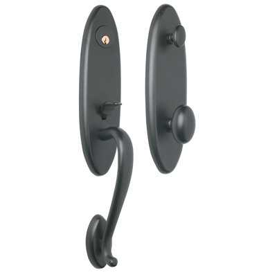 Handle With Knob And Deadbolt Entry Set
