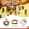 14-Piece Colorful Miniature Nativity Playset for Kids