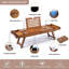 Tray 29.5''-43'' Natural Bamboo Extendable Bath Tub Tray...