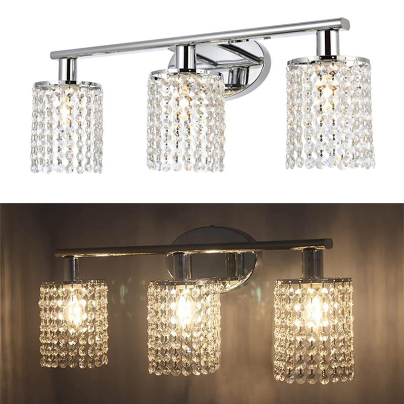 Luminaires de salle de bain Ayushma, Chrome, 3