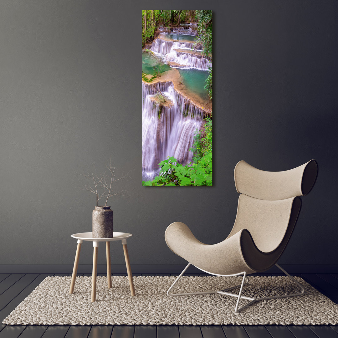 Wasserfall - Kunstdrucke auf Leinwand - Wrapped Canvas