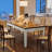 Dining Table For 4-6 People, 62-Inch Rectangular Kitchen Table With Solid Wood Legs-1281809977-1281809982