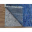 Tapis oriental en laine pure et épaisse nouée à la main 10 po x 14 po bleu denim, collection Chiaroscuro moderne A787C9A7B5C94FD1B528290E4D8D3FC4