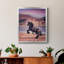 Toile encadrée de qualité supérieure Sunlit Horses II - prête à être accrochée-2038630613-2038630612