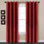 Panneau de rideau simple de couleur unie avec œillets -798664920-798664933