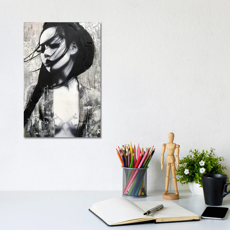Kanako 1 Piece Wrapped Canvas Painting