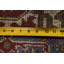 Tapis de couloir oriental traditionnel rouge en laine 3 x 10
