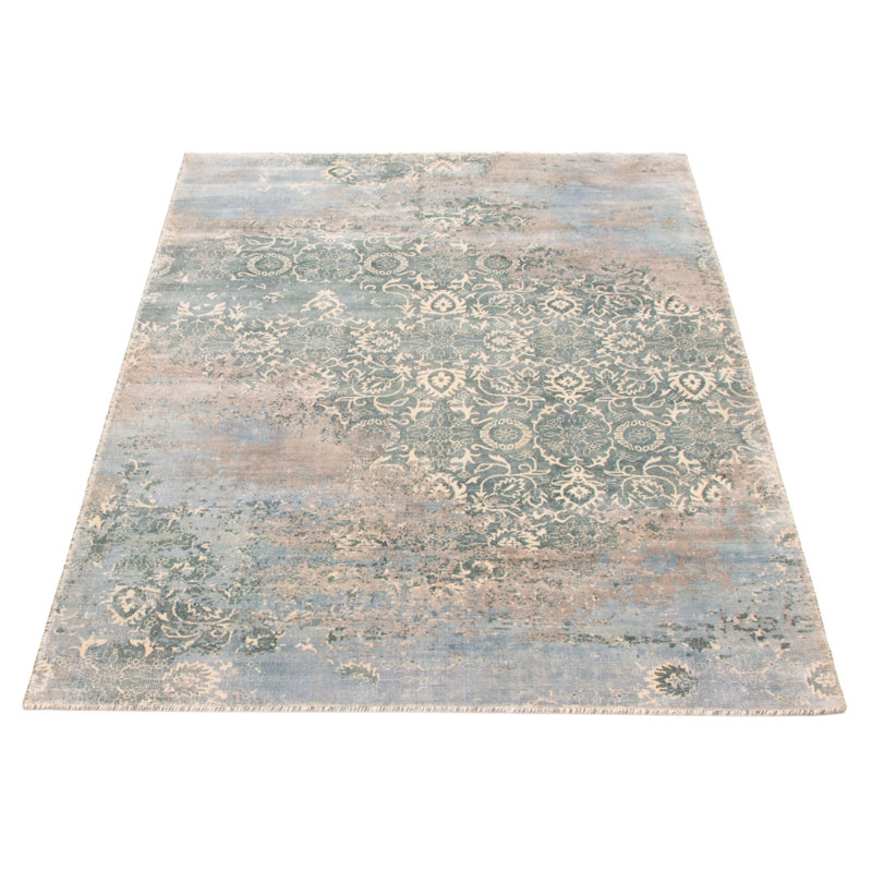 Tapis bleu sarcelle Galleria 5 pi 1 po x 7 pi 6 po