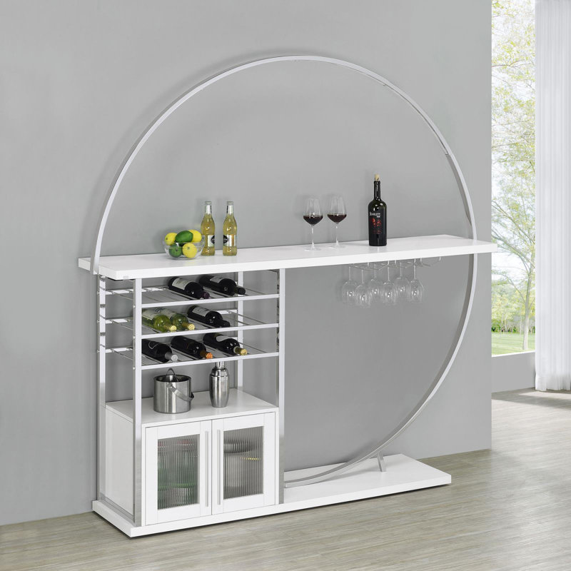 Bar domestique Breigh 72,5 po, Blanc