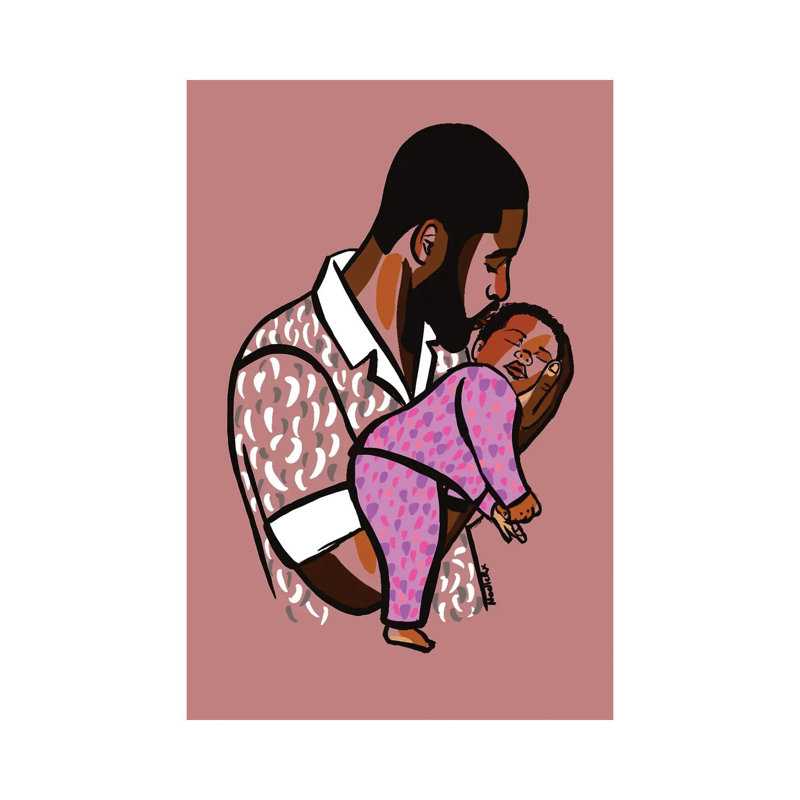 «Daddy’S Baby II-NRX54», H 18 po x l 12 po x 1,5 po