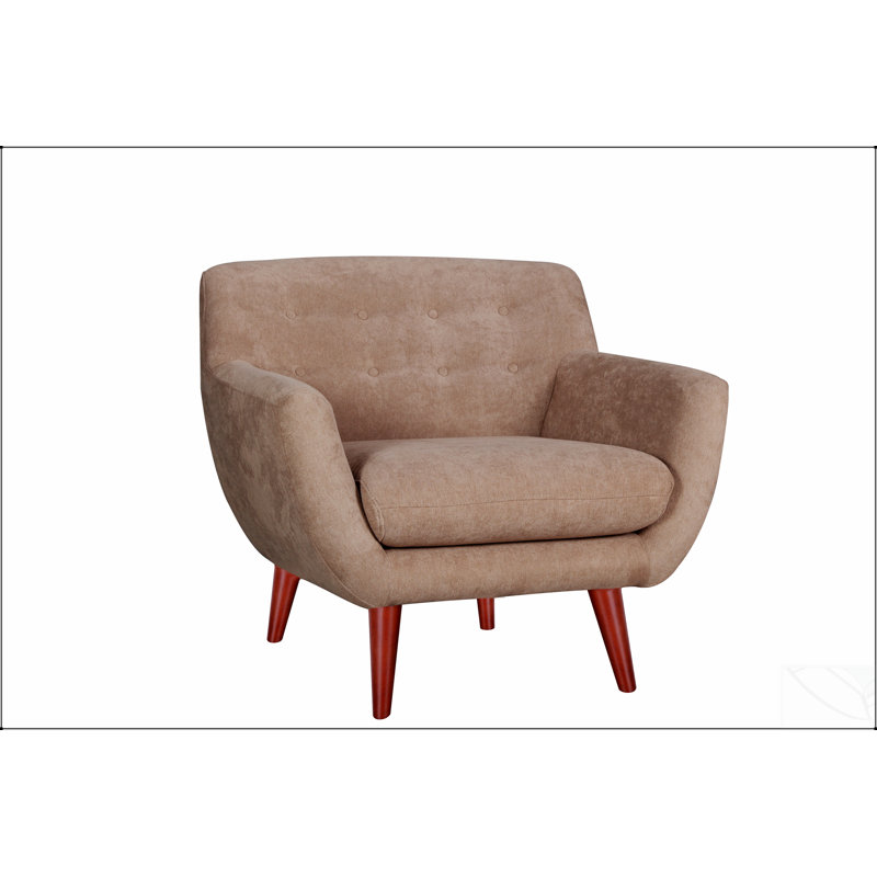 Chaise BRENNA avec un design peu encombrant, un style épuré et un confort inégalé pour les espaces de vie modernes, Tanné