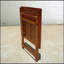 Table bistro pliable durable en eucalyptus brun rougeâtre, résistante aux intempéries et facile à ranger