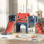 9-in-1 Toddler Slide with Climbing Ladder, Tunnel and Basketball Hoop, Indoor Outdoor Slide Set for Kids, Children's Play Equipment, Gifts for Kids Girls Boys Teen Ages 1-6 (Cute Demon)-126501017