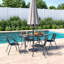 Mclane 4 - Person Patio Dining Set with Rectangular Table-1530379472-1530379479