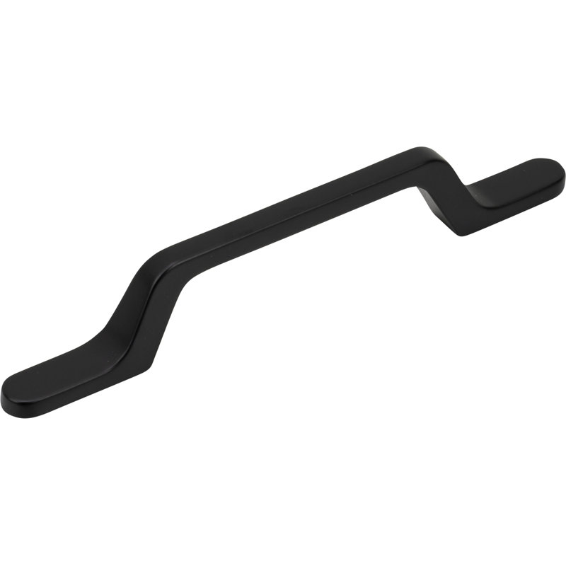 Rounded 3 3/4" Center to Center Arch Pull, Matte Black