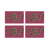 Serpent Vegan Leather Rectangle Pebble Placemat