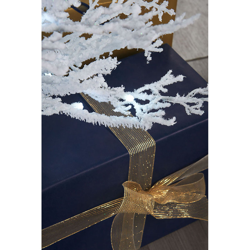 Lighted Artificial Pine Christmas Tree, 6ft H