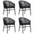 Square 4 - Person 31.5" Long Dining Set-1030274423